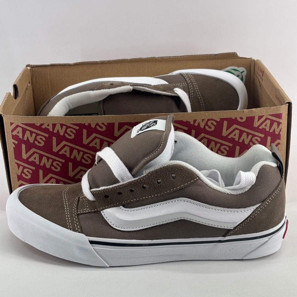 Vans Knu Skool Men 8.5 Women 10 Walnut Brown Puffy Skate VN000D221NU New